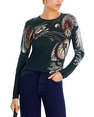 Jason Wu Collection Merino Wool Floral Sweater Product Image