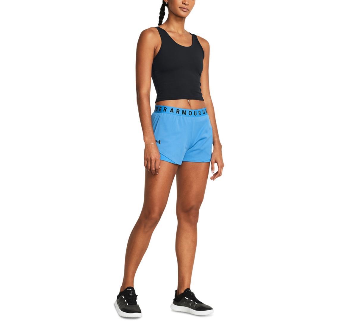 Under Armour Womens Play Up Training Shorts - Viral Blue / Viral Blue Product Image