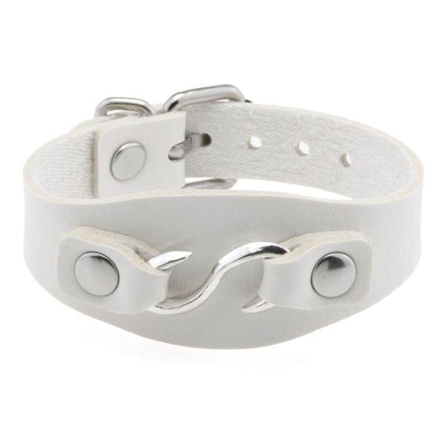 Hook Faux Leather Bracelet Product Image