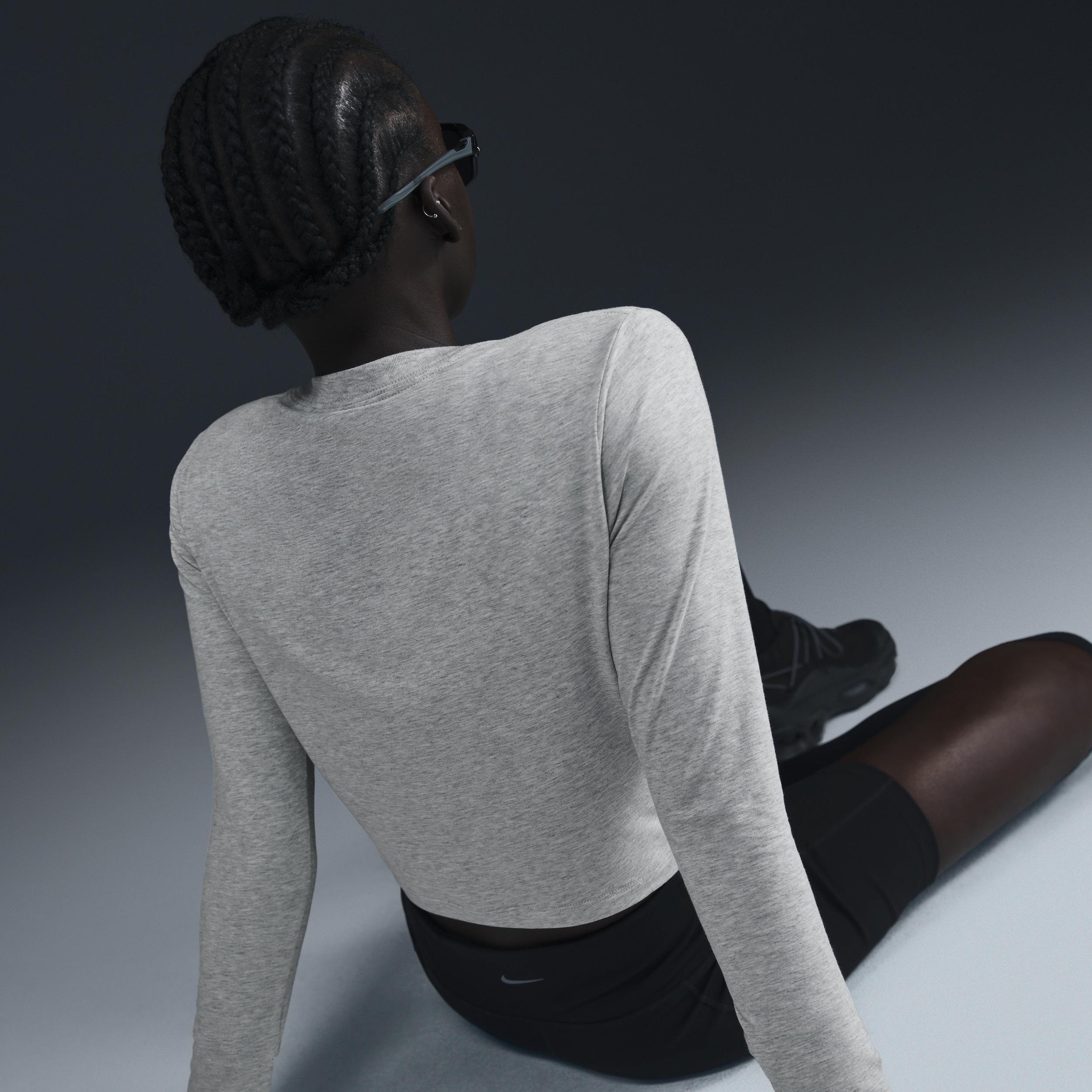 Women's Nike Sportswear Chill Knit Slim Long-Sleeve Cropped Top Product Image