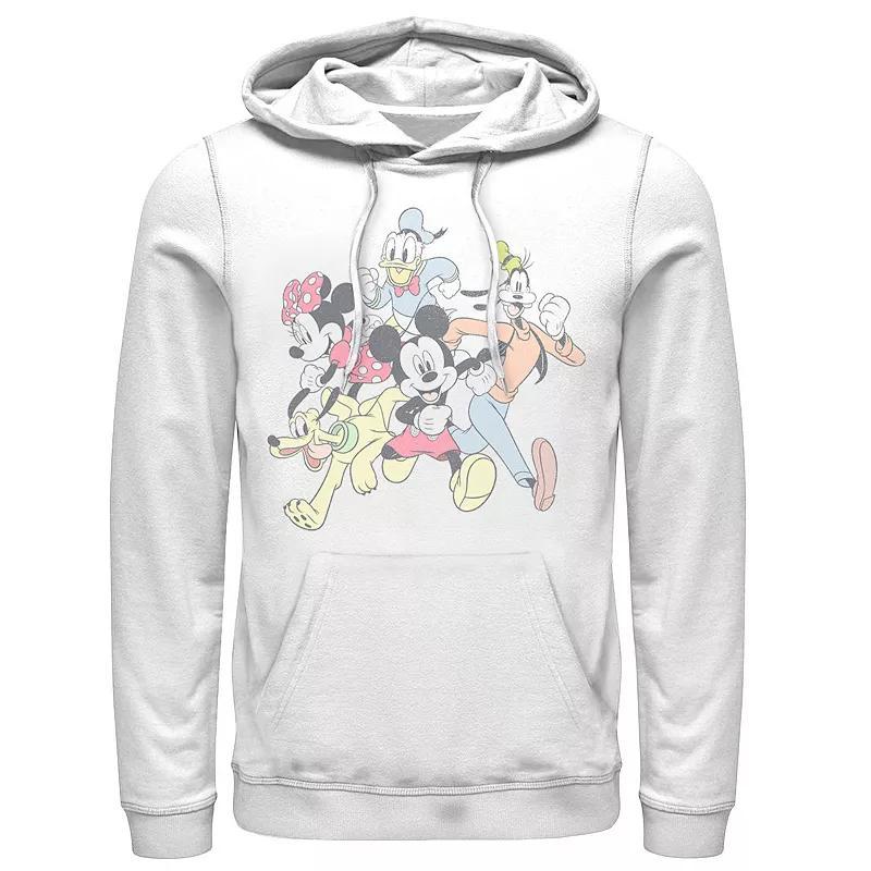 Disneys Mickey & Friends Mens Group Shot Running Portrait Hoodie Product Image