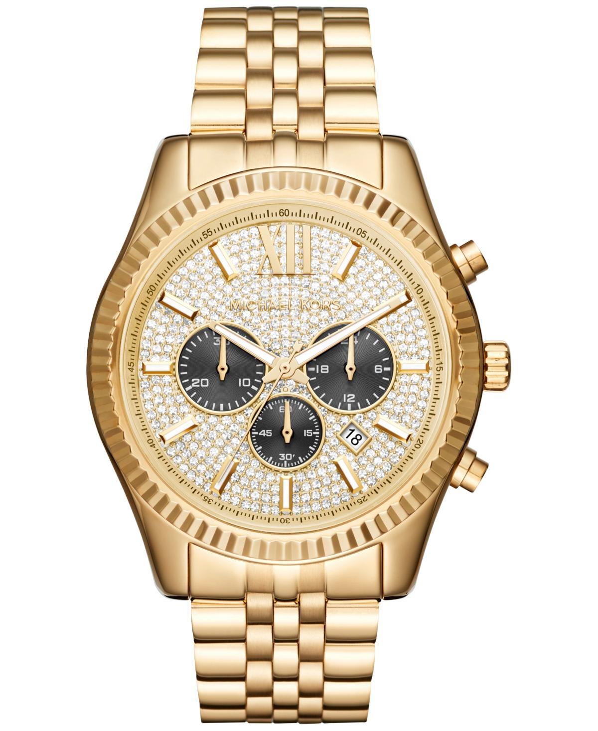 Oversized Pavé Logo -Tone Watch Product Image