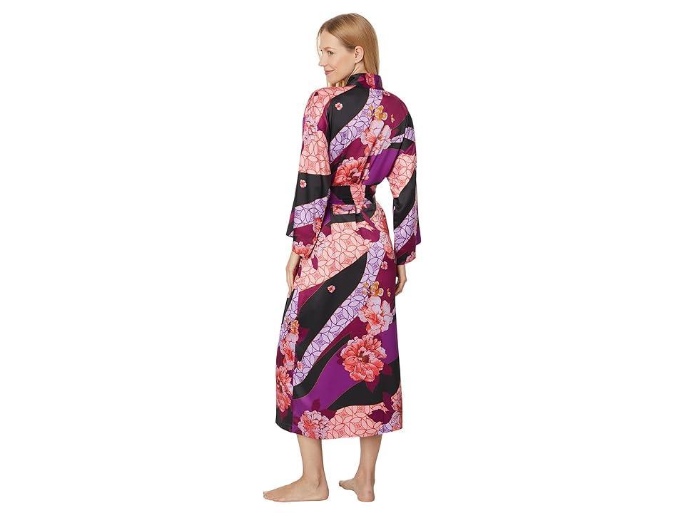 N by Natori Floral Tapestry Robe (Magenta) Women's Robe Product Image