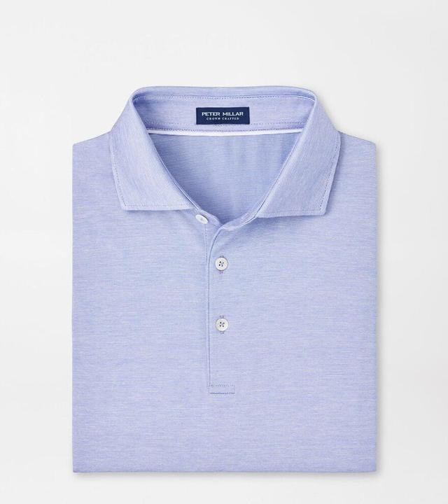 Peter Millar Mens Excursionist Flex Polo | Color: Lavender Fog | Size: XL Product Image