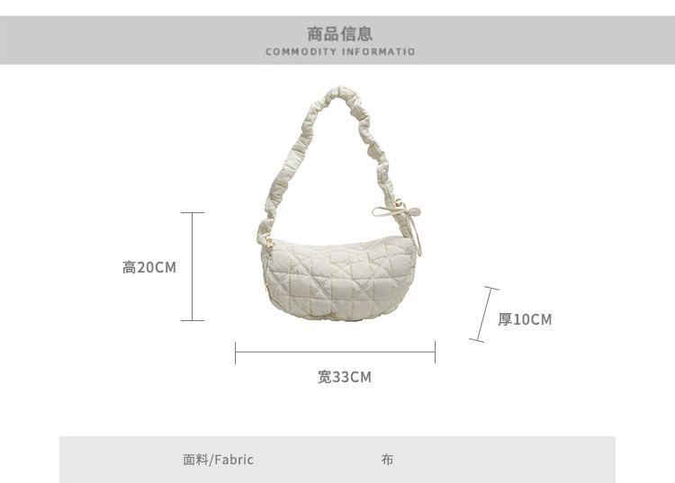 Plain Quilted Crossbody Bag Product Image