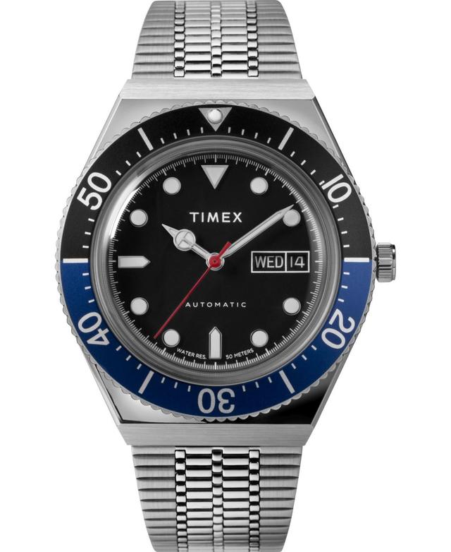 Timex Boutique Mens Lab Collab Silver-Tone Stainless Steel Bracelet Watch 40mm - Silver-Tone Product Image