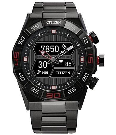 Citizen Mens Cz Smart Hybrid Black Silicone Strap Smart Watch 44mm Product Image