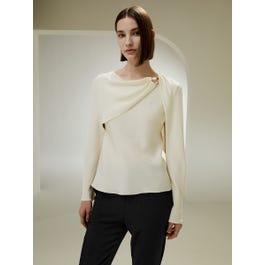 Loukea Silk Wrap Blouse Product Image