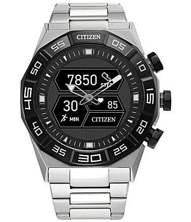 Citizen Mens Cz Smart Hybrid Black Silicone Strap Smart Watch 44mm Product Image