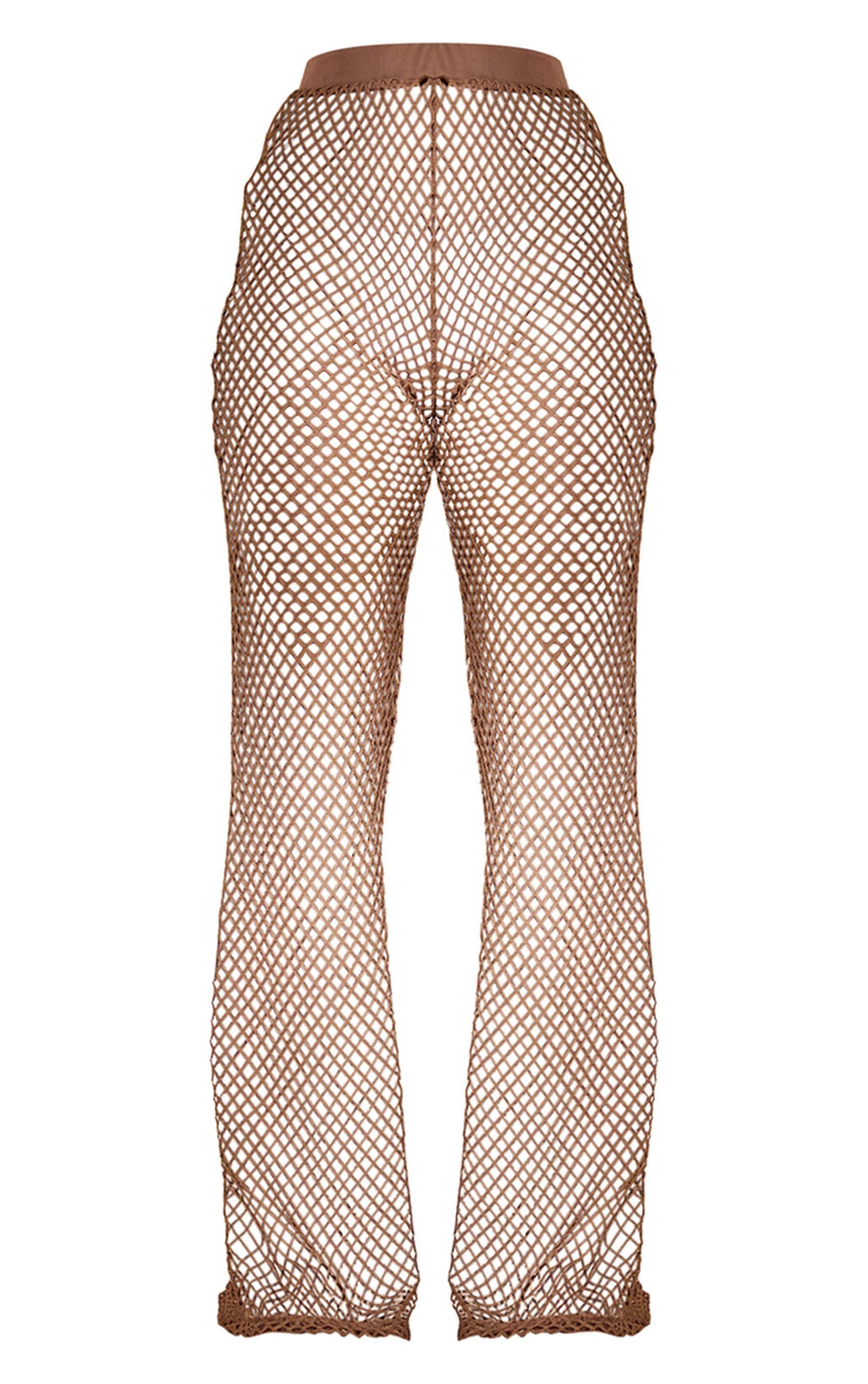 Chocolate Net Straight Leg Beach Pants Product Image