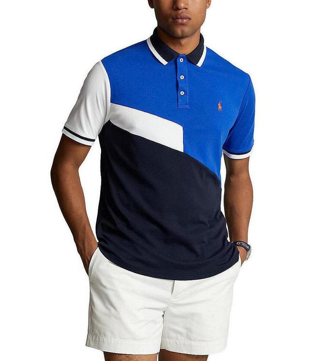 Polo Ralph Lauren Classic-Fit Color Block Soft Cotton Short-Sleeve Polo Shirt Product Image