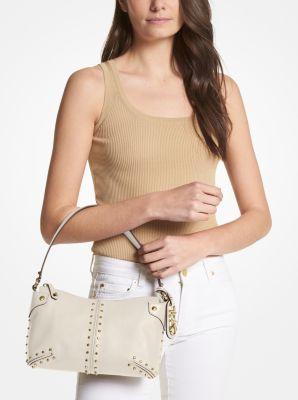 Astor Large Studded Leather Shoulder Bag Product Image