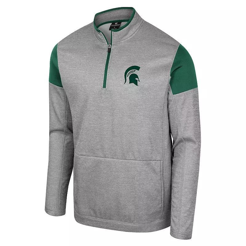 Mens Michigan State Spartans Cut & Sew Quarter Zip Product Image