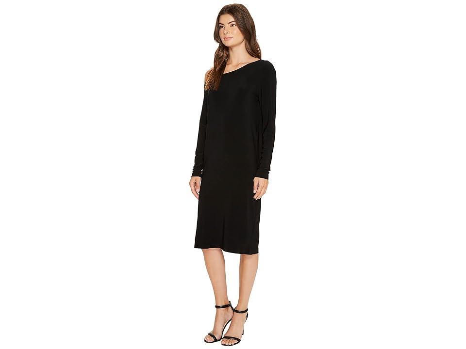 Norma Kamali Drop Shoulder Dress Black. (also in M, S, XS). Product Image