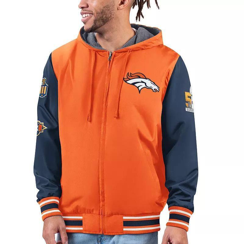 Mens G-III Sports by Carl Banks /Navy Denver Broncos Commemorative Reversible Full-Zip Jacket Product Image