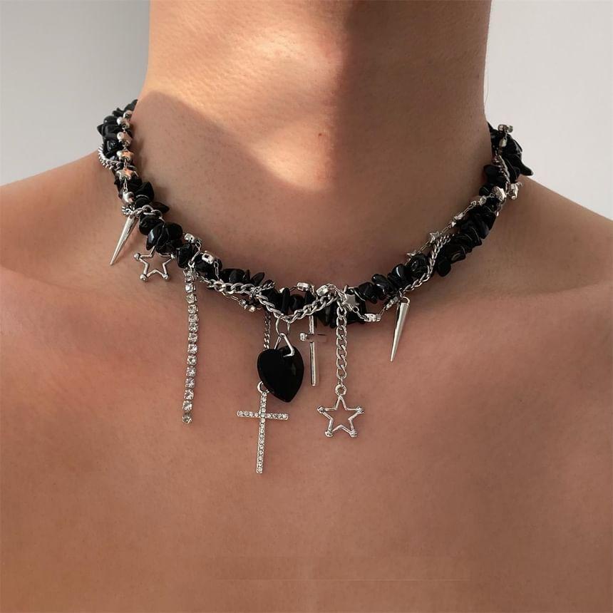 Pendant Alloy Chain Choker Product Image