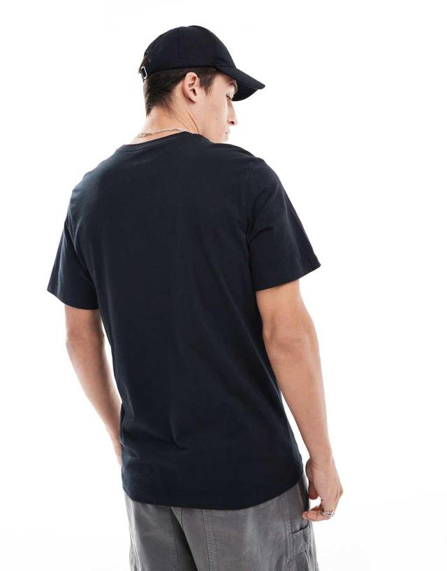 Nike Swoosh logo graphic t-shirt in black Product Image