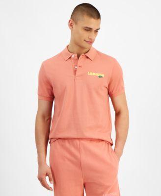 Lacoste Short Sleeve Regular Fit Polo (Cornsilk) Men's Short Sleeve Knit Product Image