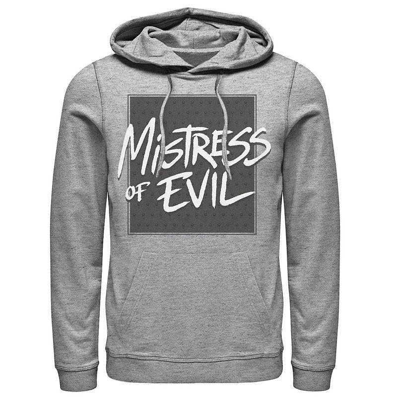 Disneys Maleficent Mistress Of Evil Text Mens Hoodie Athletic Grey Product Image