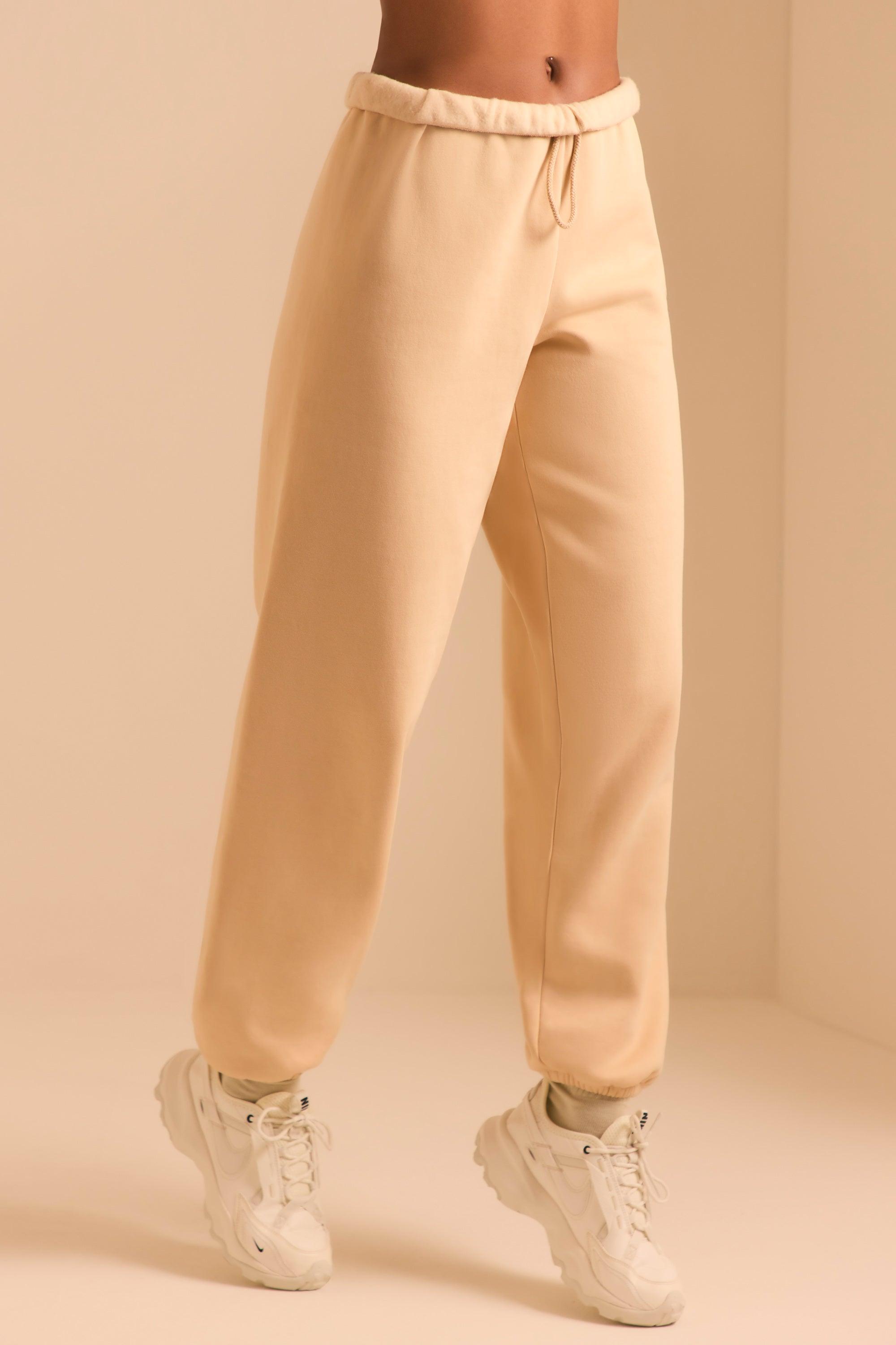 Relaxed Fit Joggers in Sand Product Image