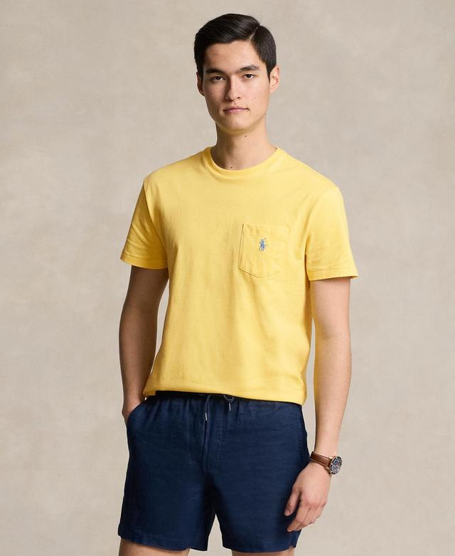 Polo Ralph Lauren Mens Classic-Fit Jersey Pocket T-Shirt Product Image