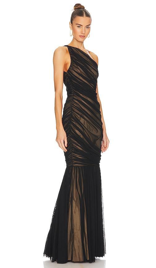 Norma Kamali Diana Fishtail Gown in Black. - size XS (also in L, M, S, XL, XXS) Product Image