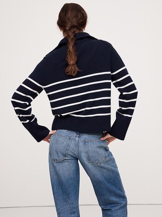 Cashmere Half-Zip Sweater Product Image