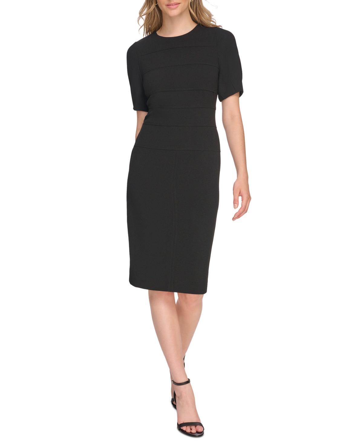 Tommy Hilfiger Womens Short-Sleeve Sheath Dress Product Image