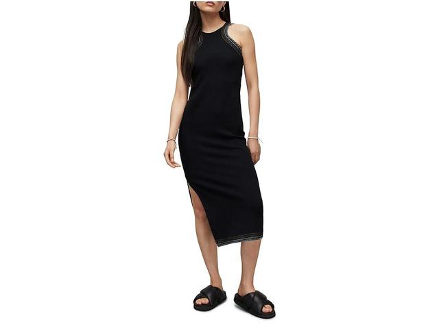 AllSaints Mako Embroidery Trim Sleeveless Dress Product Image