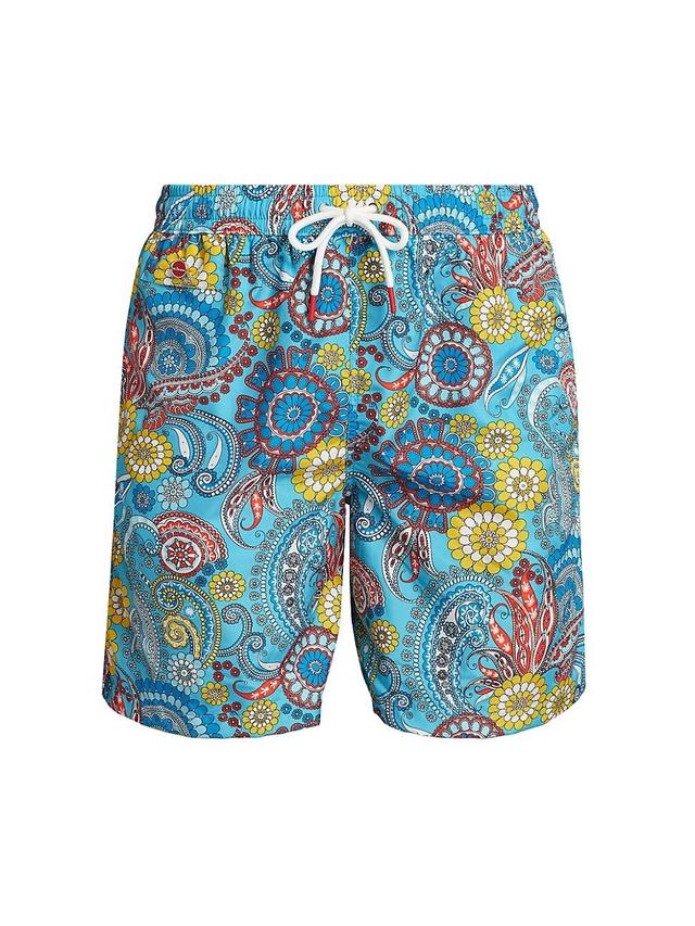 Mens Abstract Swim Trunks Product Image