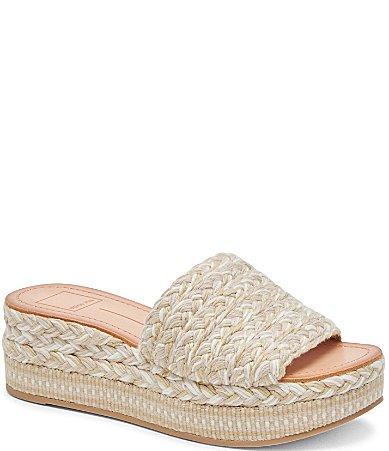 Dolce Vita Pazli Woven Platform Sandals Product Image