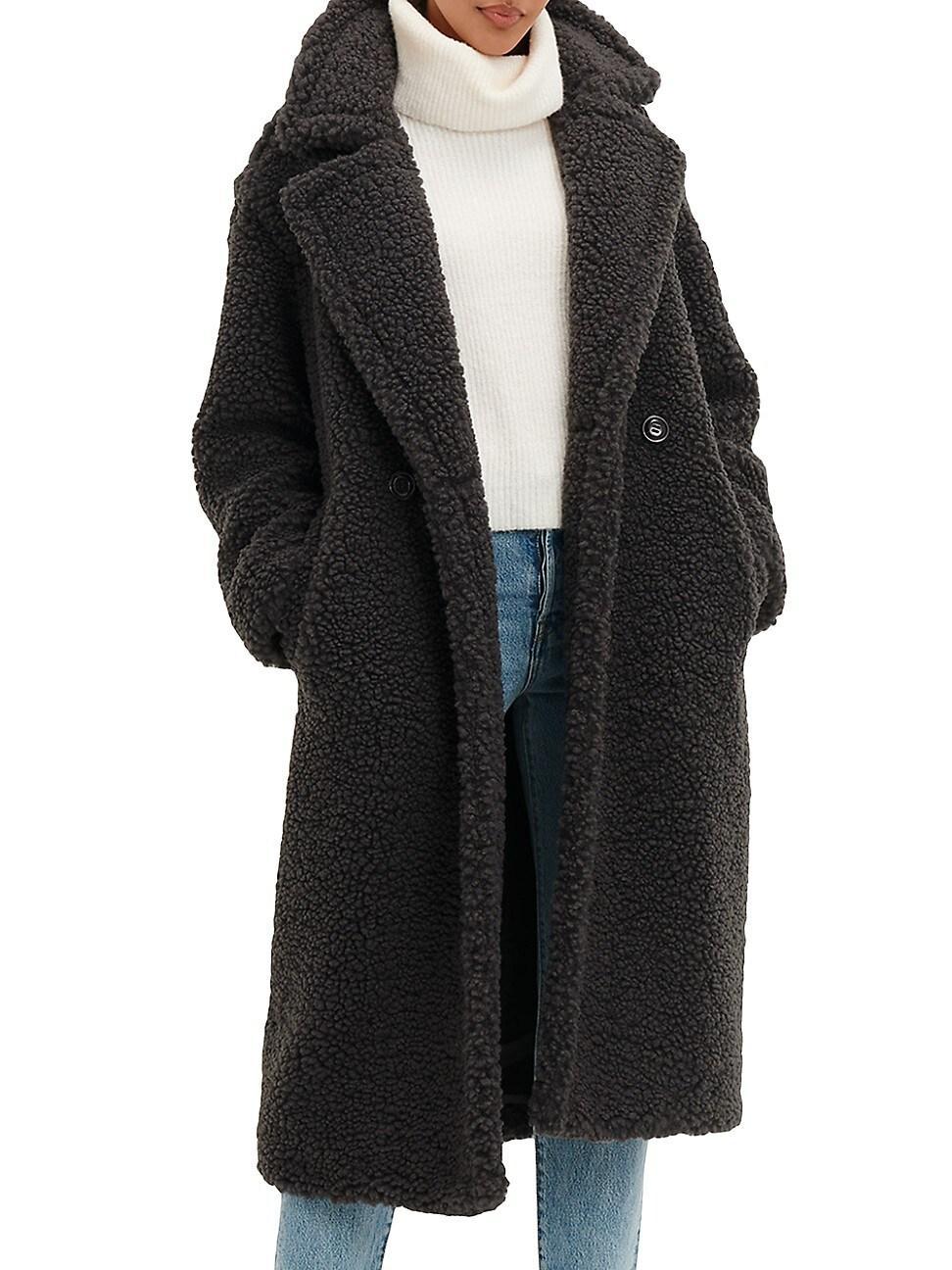 Womens Gertrude Long Teddy Coat Product Image