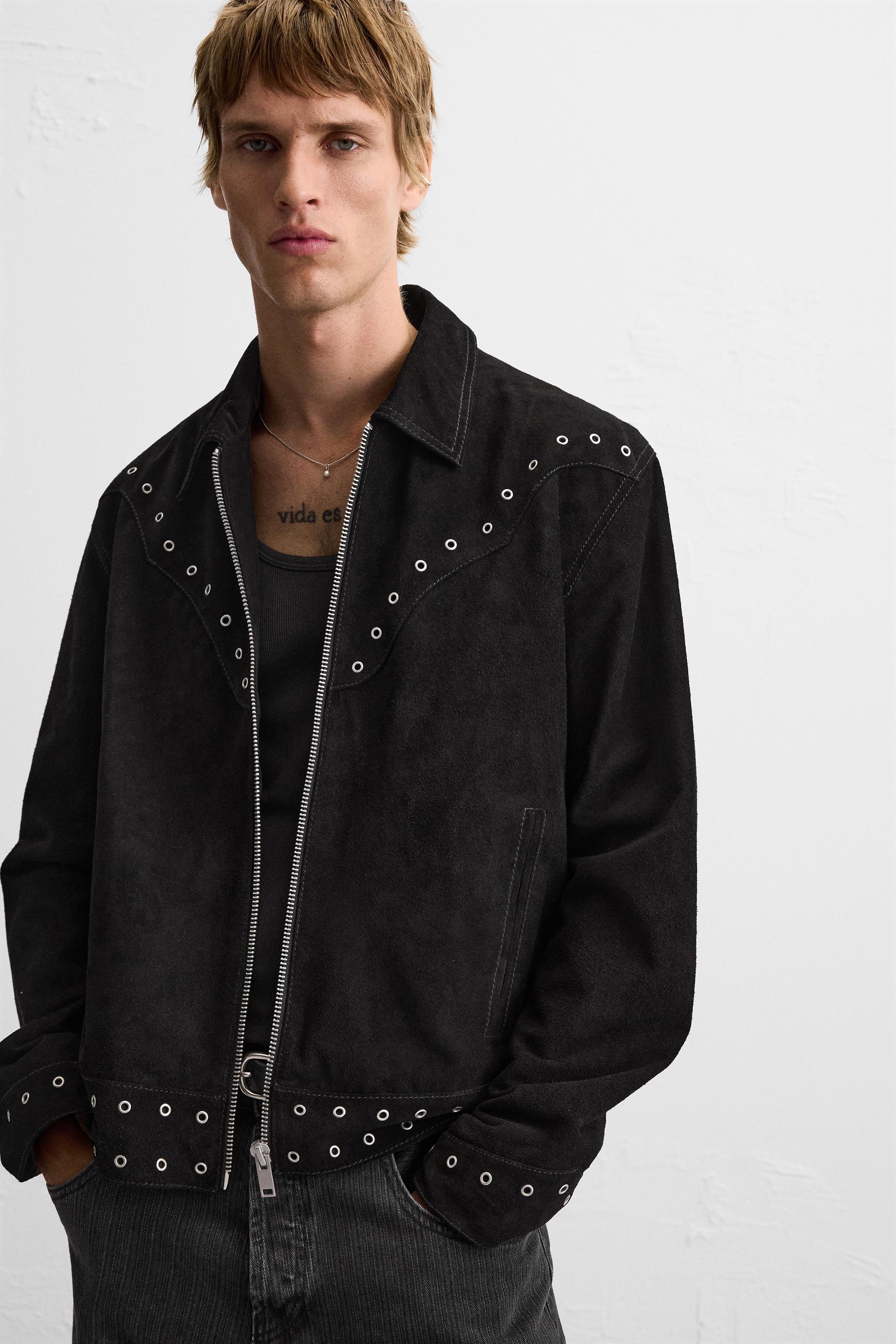 SUEDE LEATHER JACKET Product Image