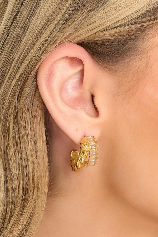 Reina Gold Hoops Product Image