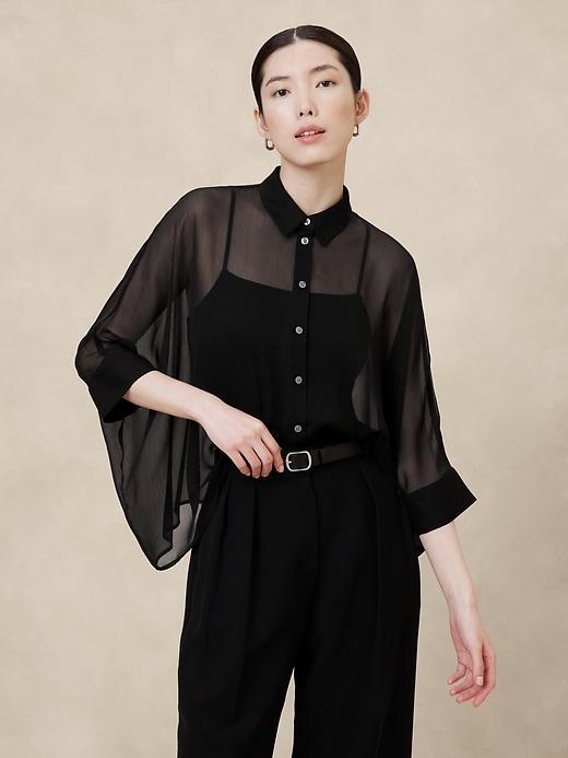 Oversized Drapey Shirt Product Image