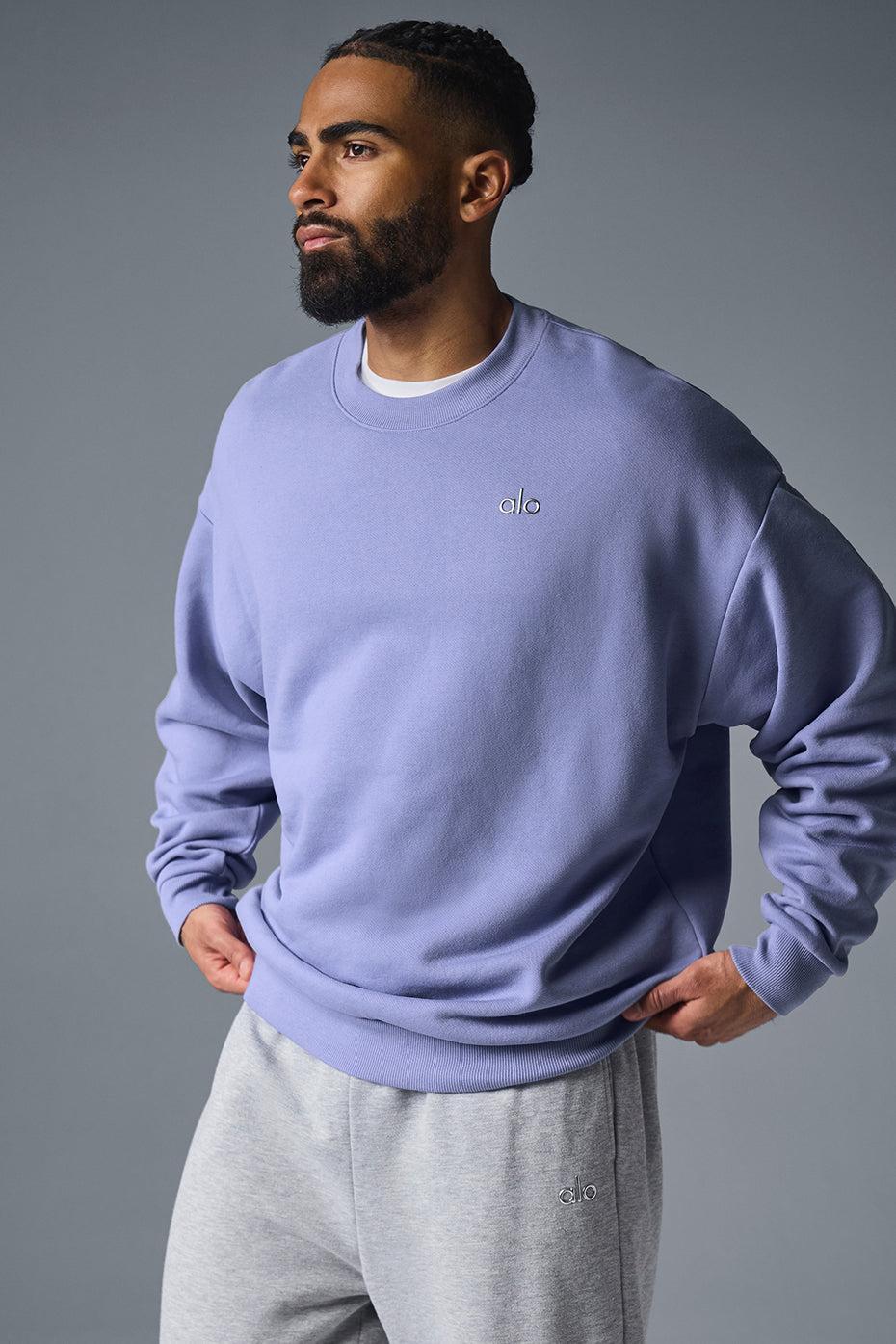 Accolade Crew Neck Pullover - Lilac Blue Male Product Image