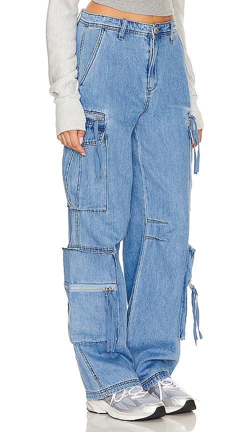 BLANKNYC Cargo Pants in Blue. - size 24 (also in 25) Product Image