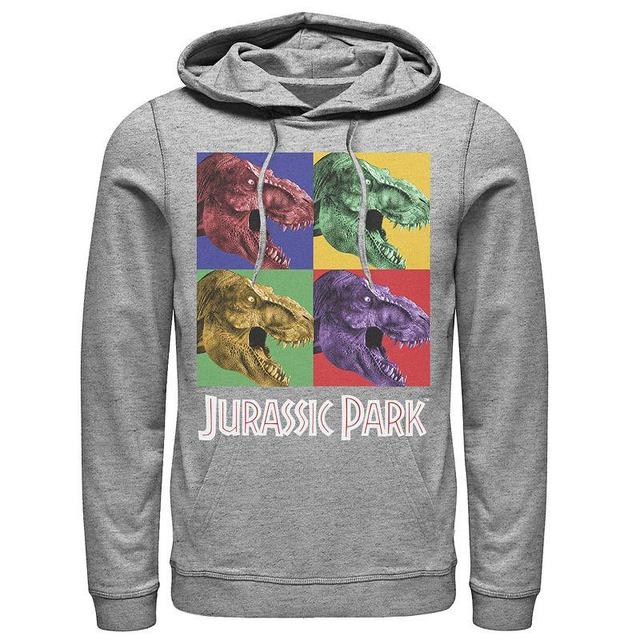 Mens Jurassic Park Four Square Dino Pop Art Style Hoodie Product Image