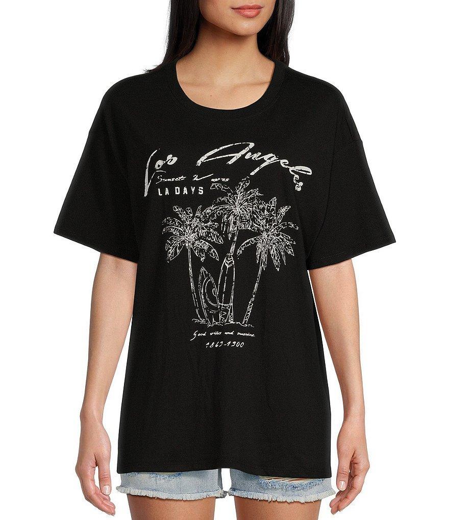 C&V Chelsea & Violet LA Graphic Oversized T-Shirt Product Image