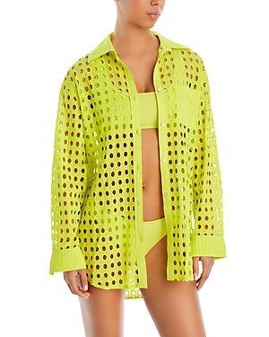 Solid & Striped The Oxford Eyelet Tunic Swim Cover-Up Product Image