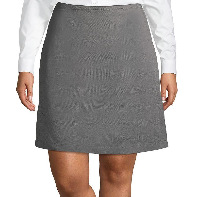 Plus Size Lands End School Uniform Blend Chino Skort, Womens Product Image