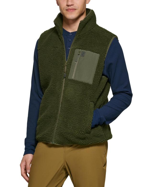 Bass Outdoor Mens Coastal Fleece Full-Zip Vest - Dress Blue Product Image