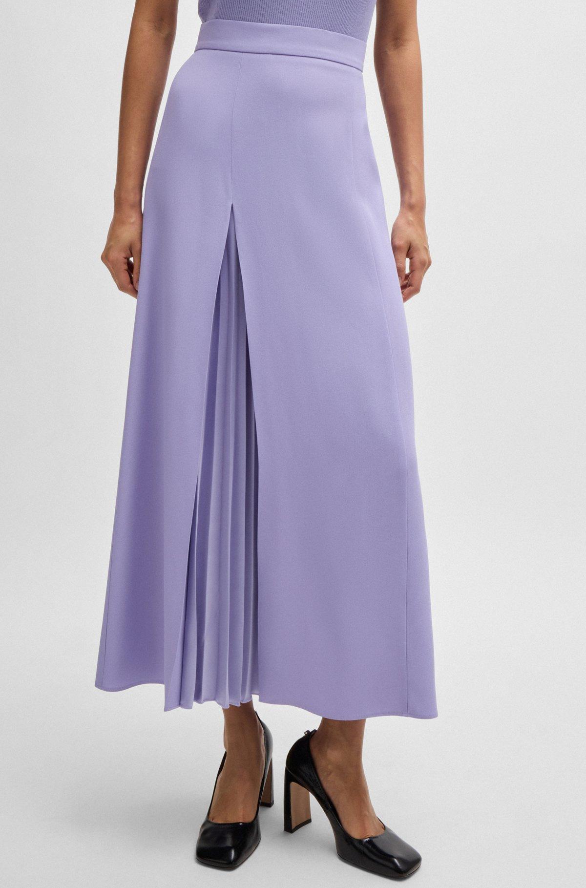 Maxi skirt with plissé detail Product Image