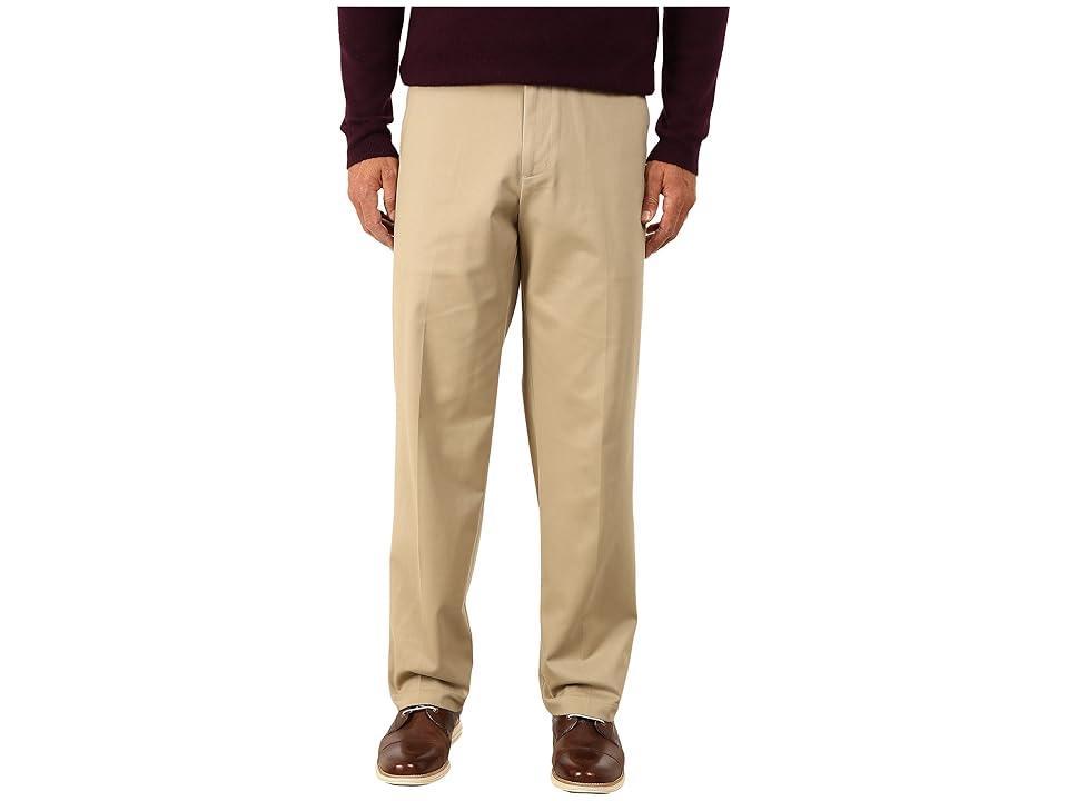 Dockers Comfort Khaki Stretch Relaxed Fit Flat Front (British Khaki) Men's Casual Pants Product Image