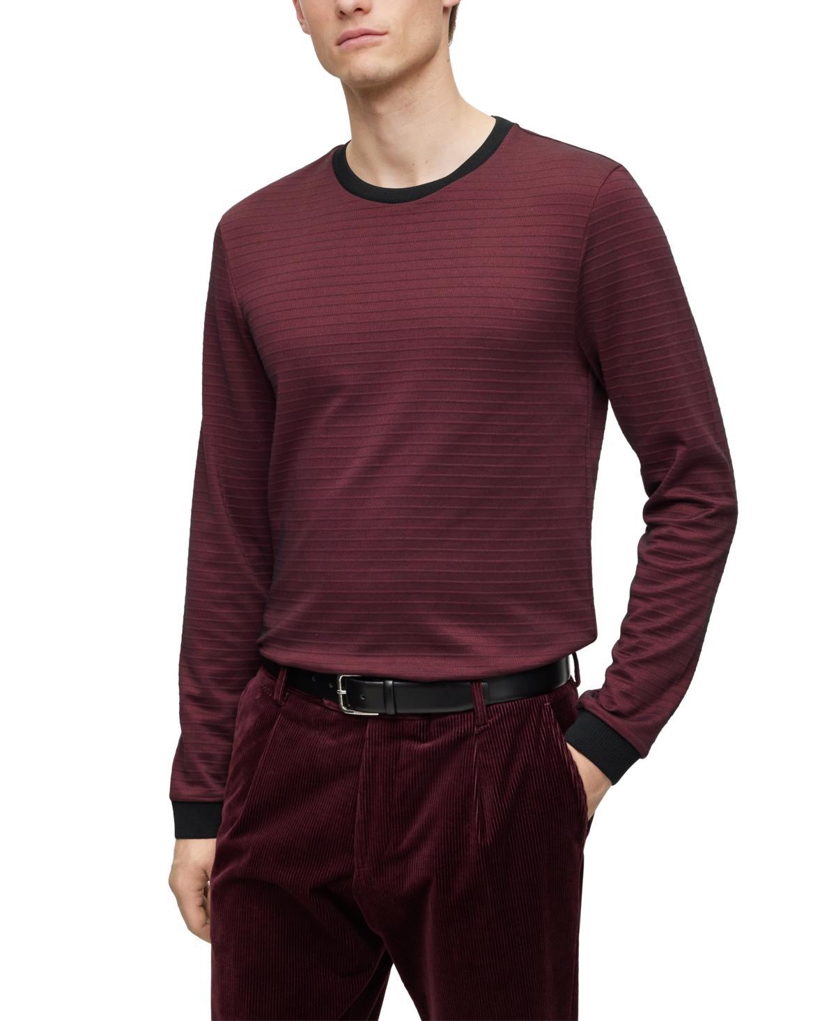 Boss Talley Regular Fit Ribbed Crewneck Sweater Product Image