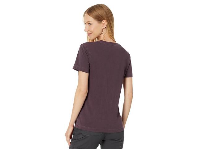 Carhartt Relaxed Fit Midweight Short Sleeve Garment Dye Pocket T-Shirt (Eggplant) Women's Clothing Product Image