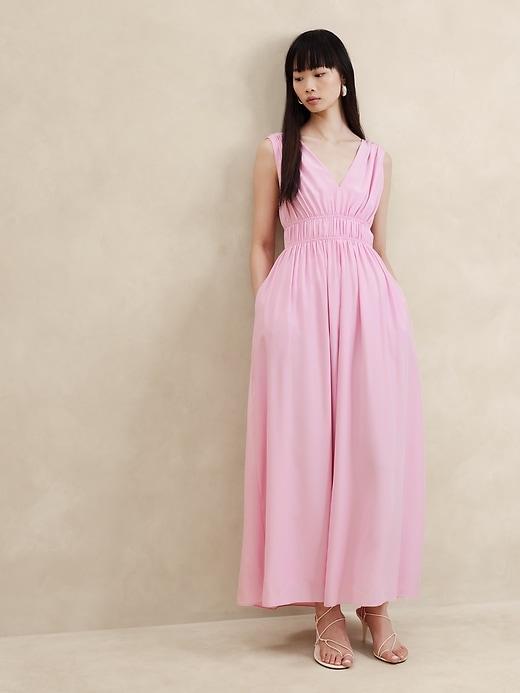 Cascade Silk Maxi Dress Product Image