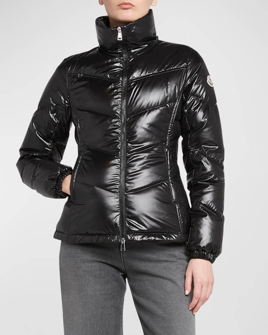 Gast Glossy Nylon Chevron-Quilted Jacket Product Image