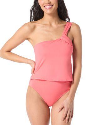 Vince Camuto Womens One-Shoulder Tankini Top Product Image