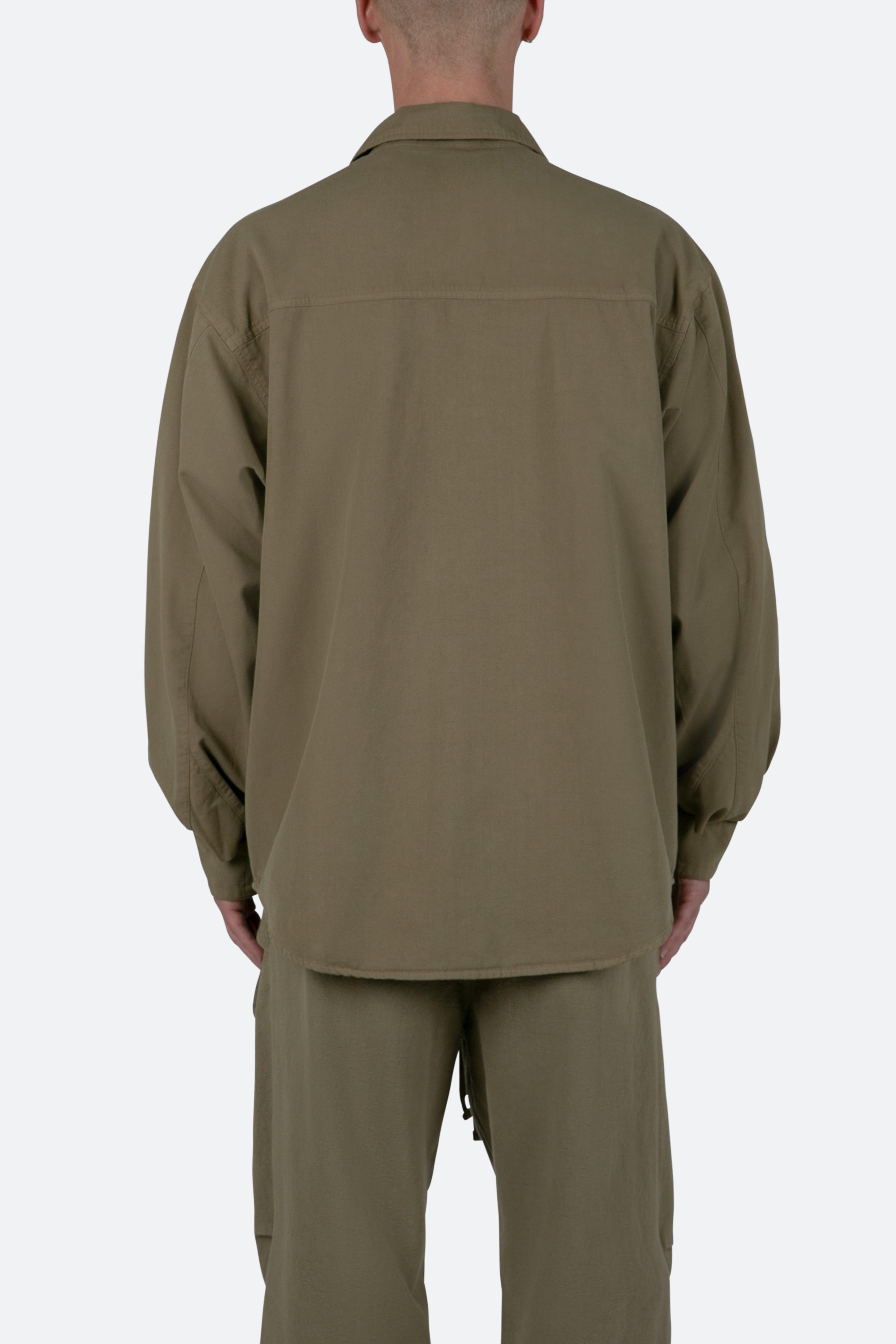 Oversized Utility Shirt - Olive Product Image